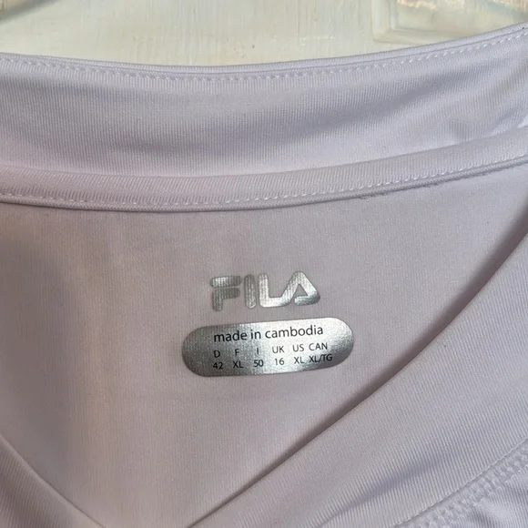 Fila cali cropped crew moisture management top NWT XL - Picture 4 of 9